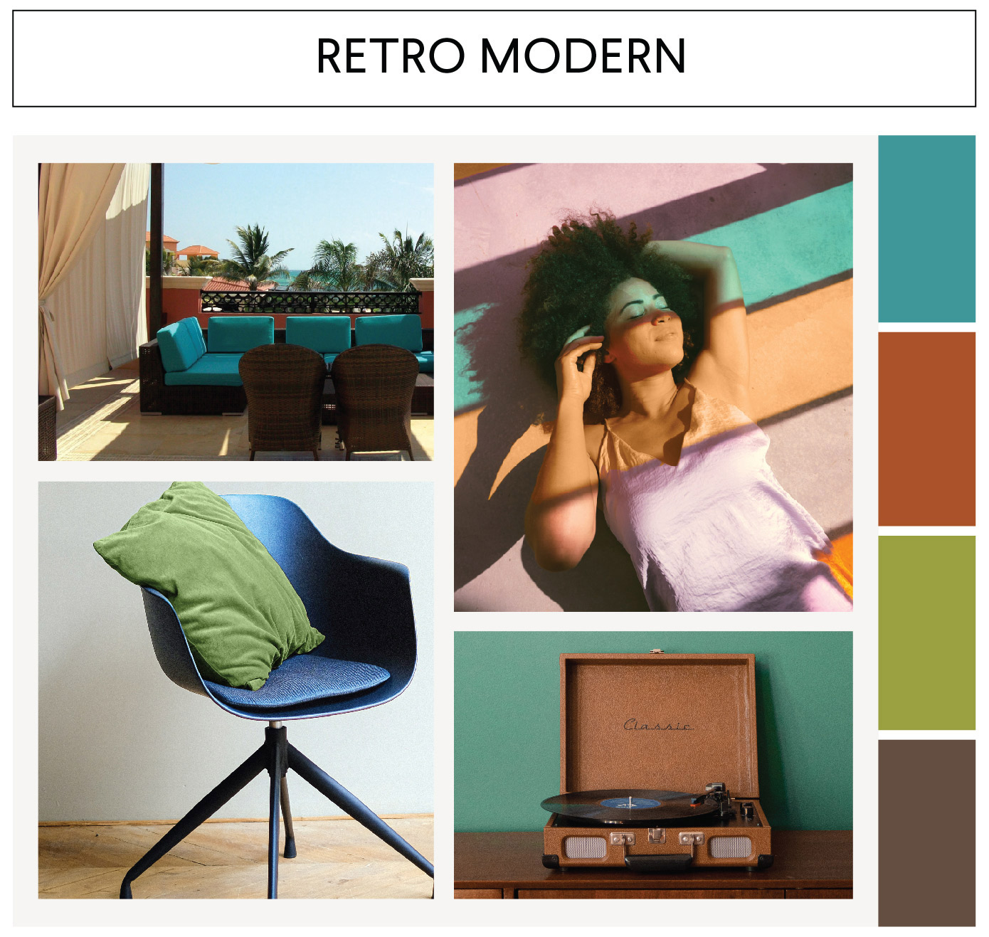 image of modern retro styles that links to modern retro page