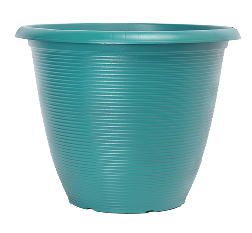 image of lagoon teal helix planter