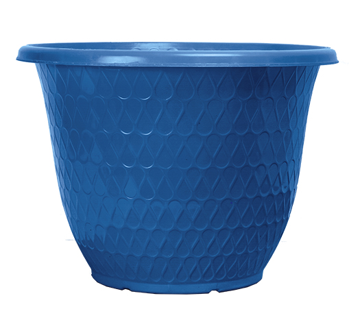 image of sapphire blue minerva planter