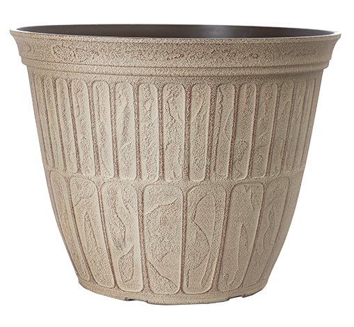 image of creamy stone morris planter