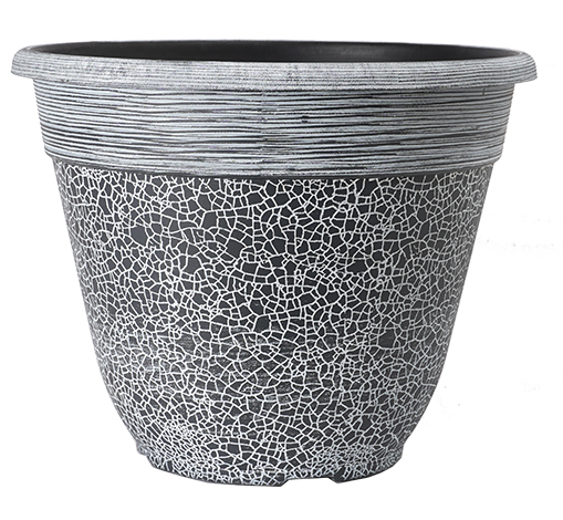 image of dark cloud crackle planter